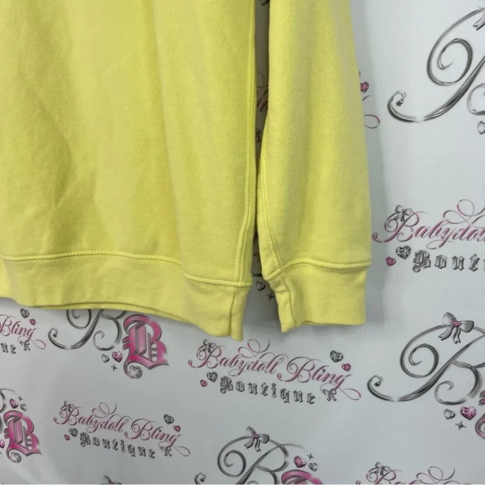 Old Navy sweater pikachu I choose you long sleeve graphic Soft Yellow Fleece